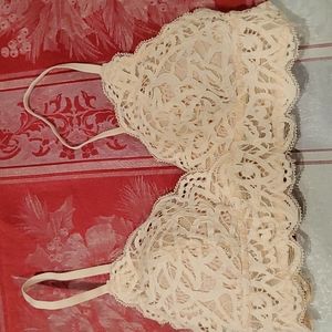 S, Peach, Gorrenno, Sexy Lace Bra